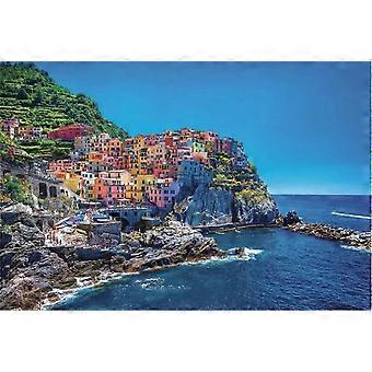 1000 Piece Italy Cinque Terre European Village Landscape Puzzle - KM