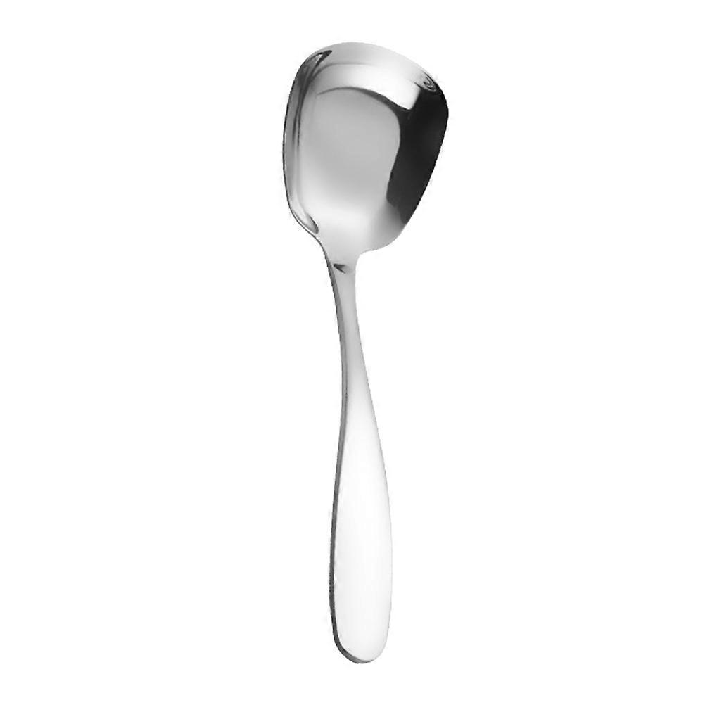 Dessert Spoon Tableware Stainless Steel Cutlery for Formal Dinner Large Size Resists Rust 1Pcs