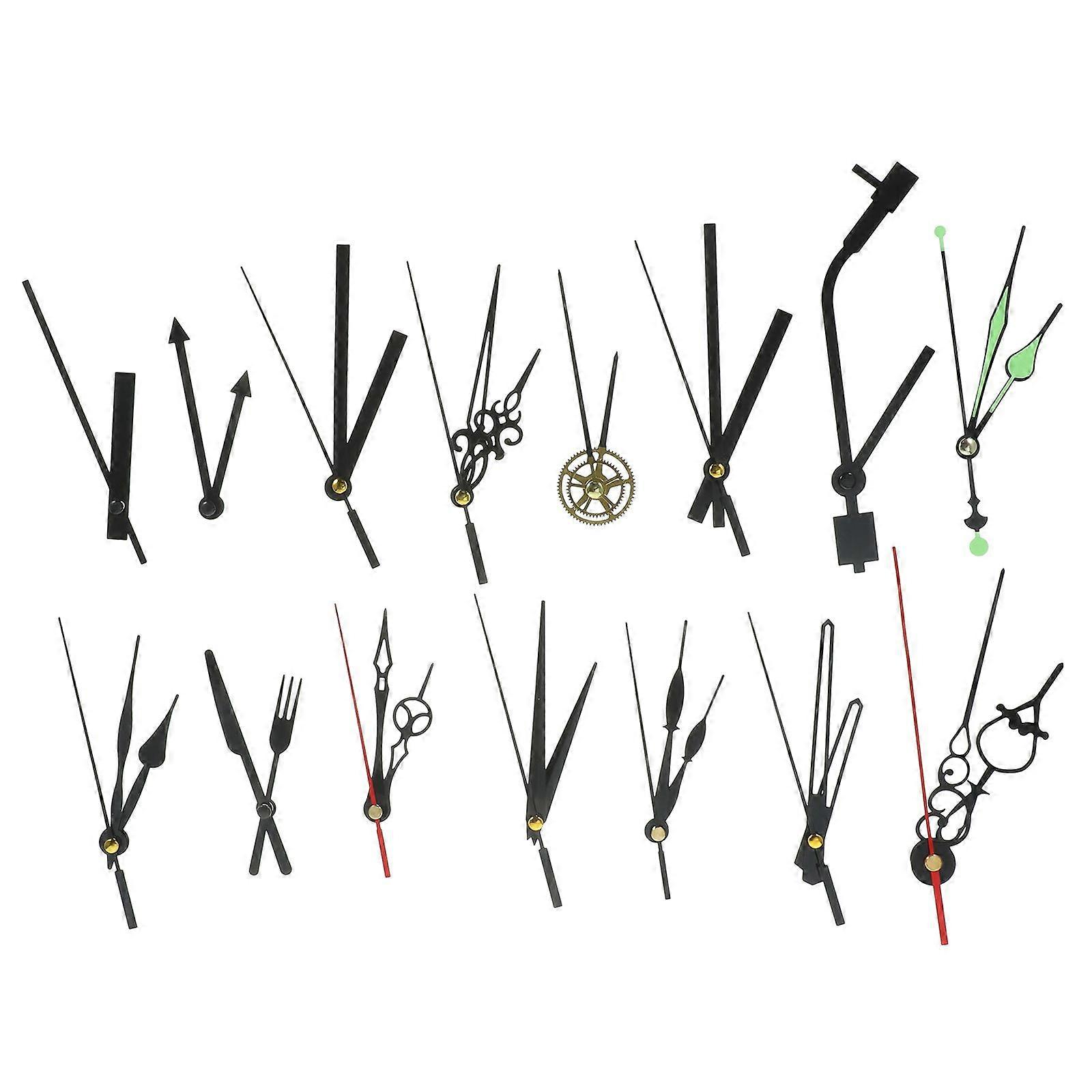 15 Sets Clock Hands Replacement Clock Hands Clock Repair Parts DIY Clock Accessories
