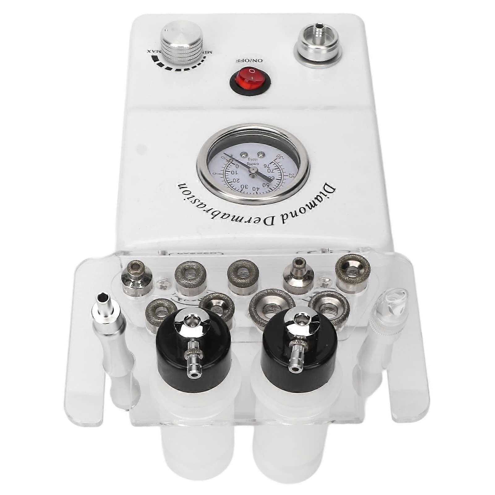 Professional Portable Microdermabrasion Machine with Multihead Deep Cleansing and Adjustable Vacuum US Plug