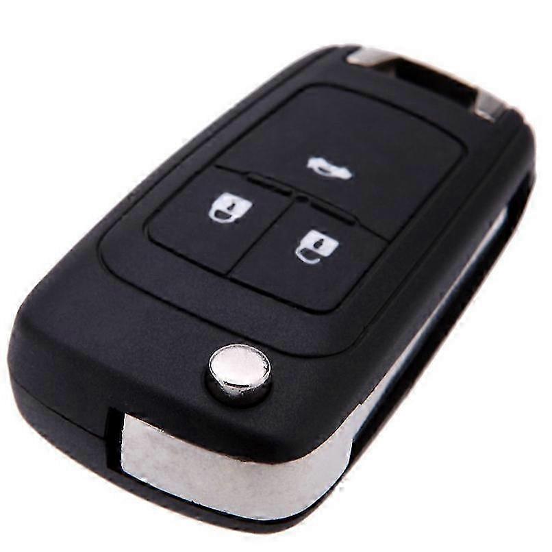 Replacement 3 Button Flip Key Fob Case Cover for Keyless Entry Remote