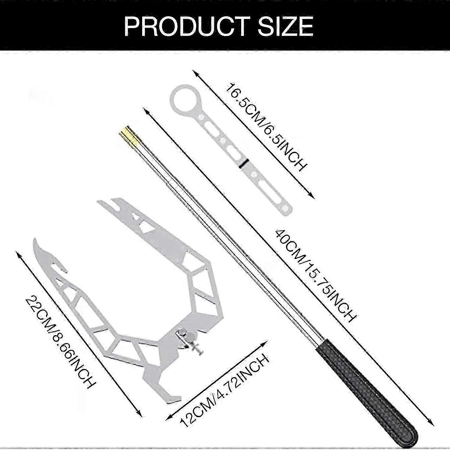 Telescopic Boat Dock Hook with Automatic Mooring Connection Stainless Steel Telescoping Pole