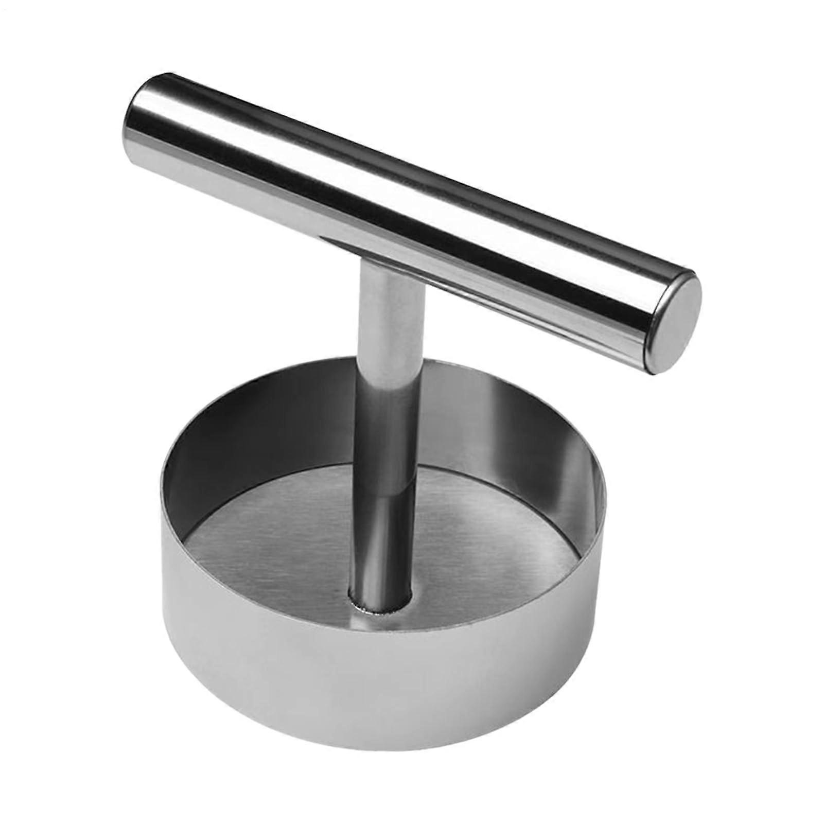 Adjustable Stainless Steel Hamburger Press with NonStick Patty Maker and Ergonomic Handle