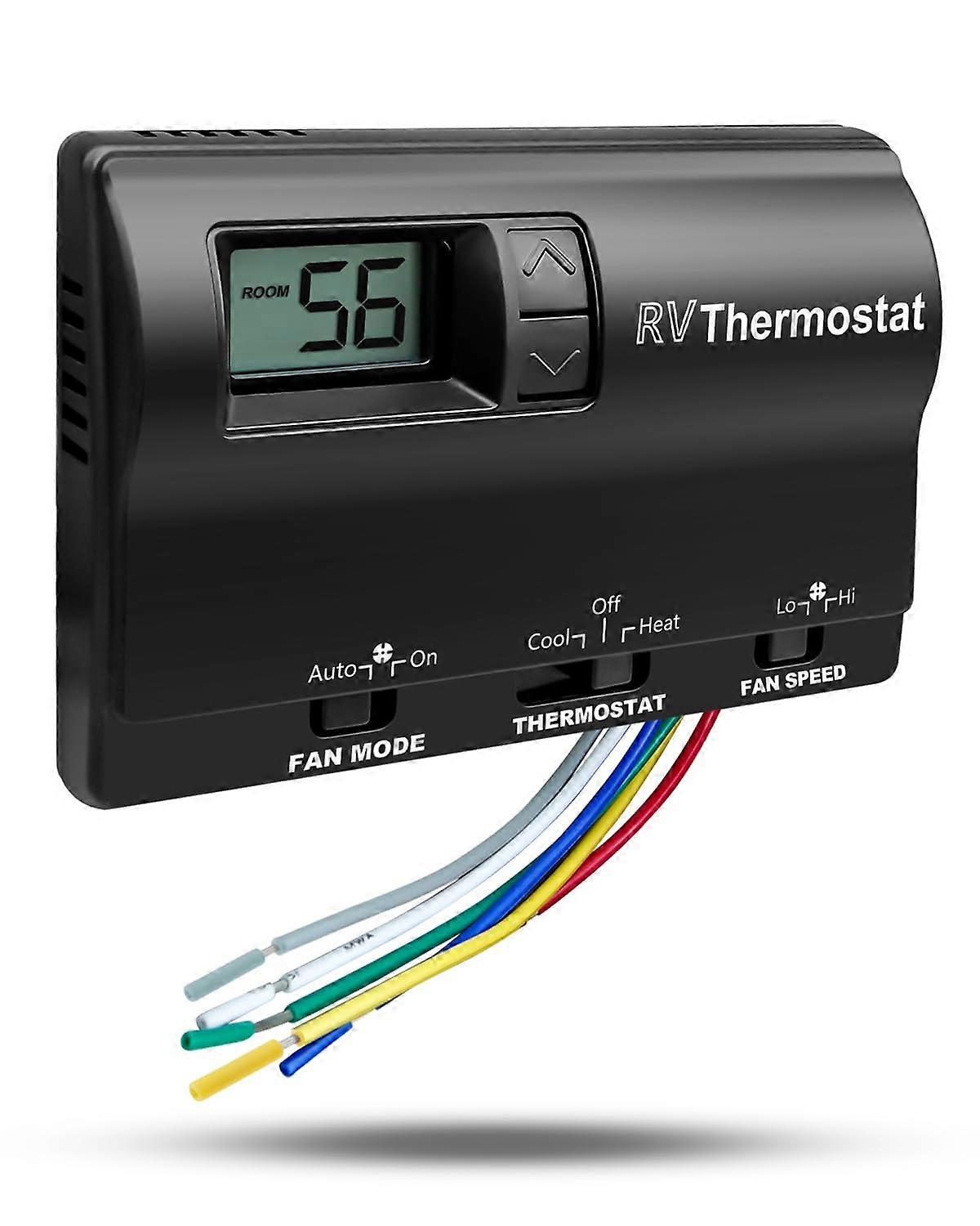 RV Thermostat 83303862 Digital Heat Cool Replacement with Precise Temperature Control for Coleman