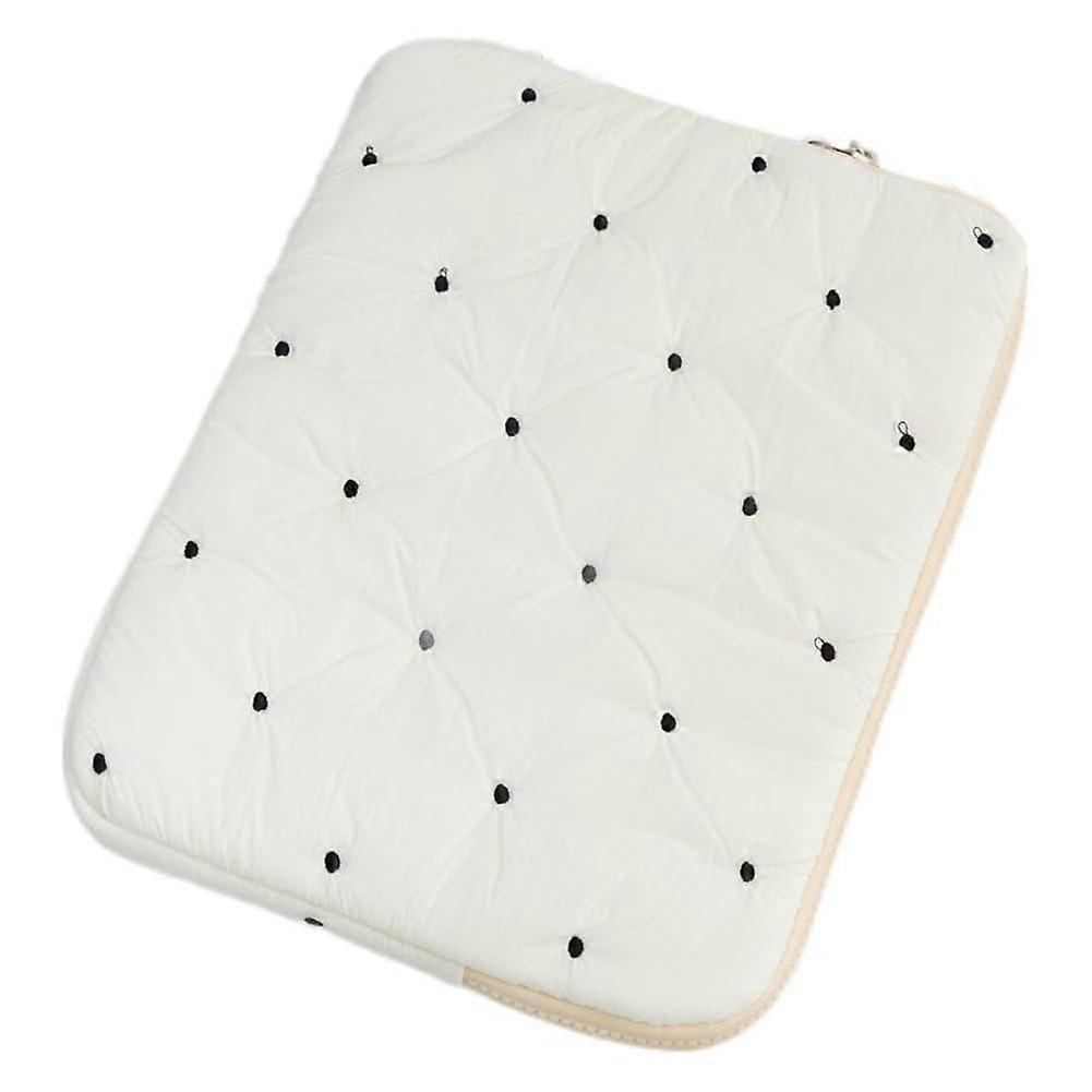 Shockproof 11 Inch Laptop Sleeve Case with Soft Padded Interior White Notebook Storage Pouch