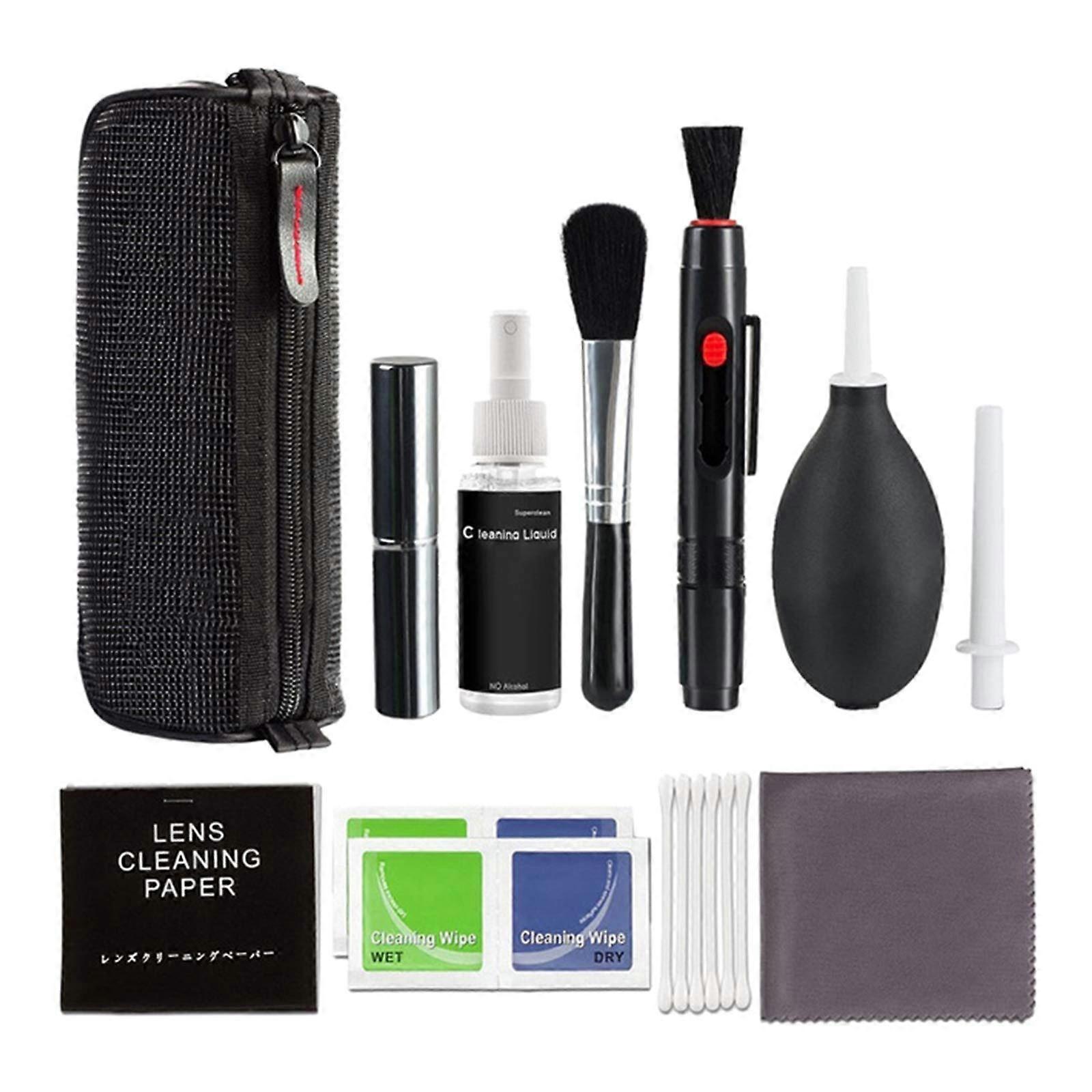 Camera Lens Cleaning Kit with Cleaner Pen, Scratch Solution and Portable Carry Case