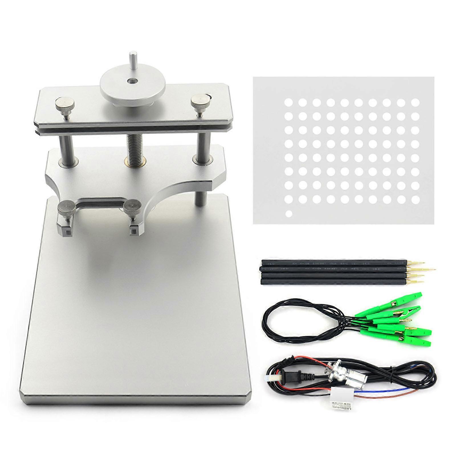 Robust Aluminum Acrylic Diagnostic Workbench LED Frame for Car Programming LED and Adjustable Probes Multicolor