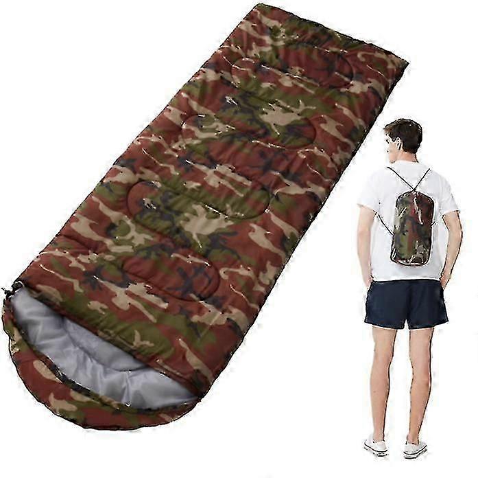 Camping Sovsäck Utomhus Sovsäck Emergency Singel Sovsäck-Army Green