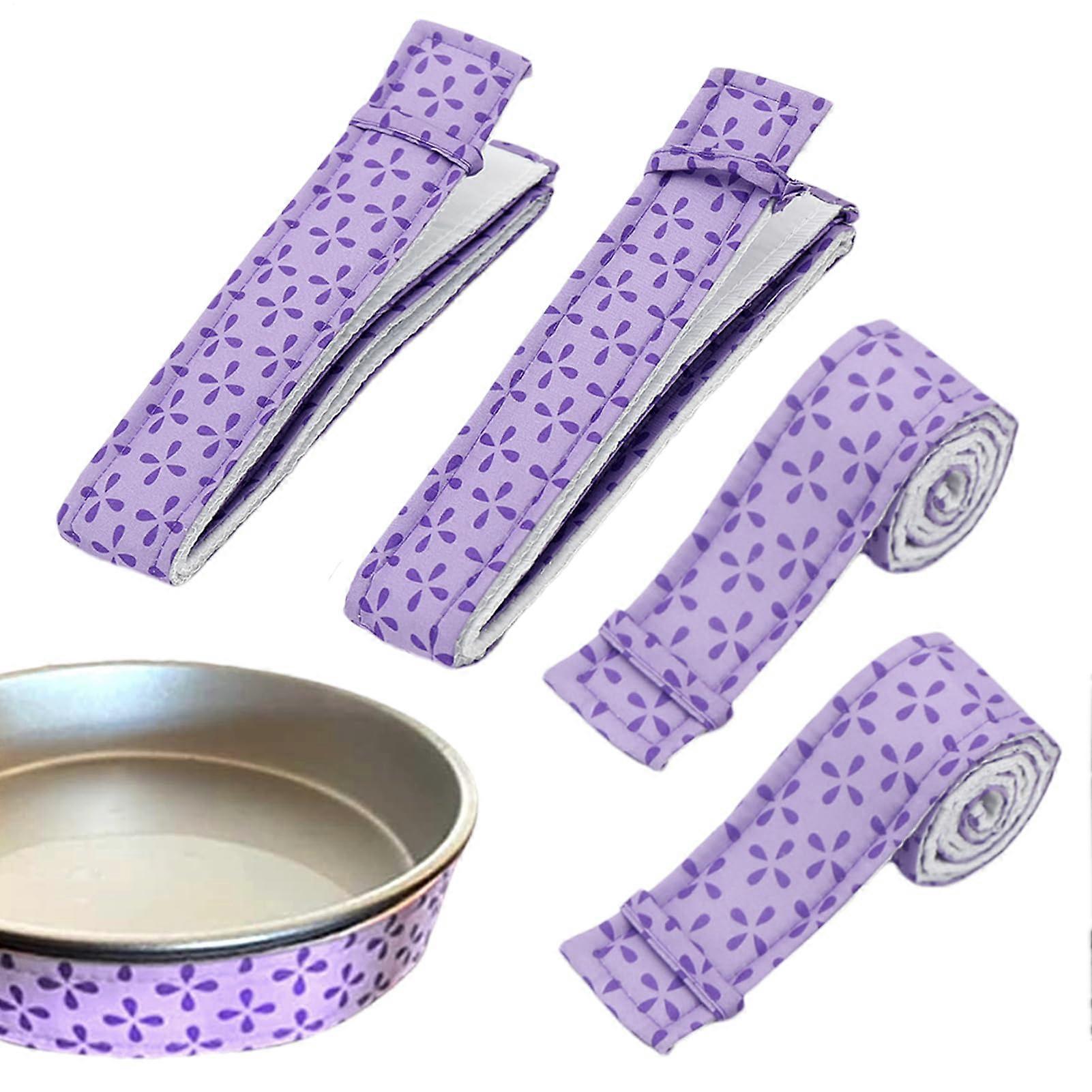 Adjustable HeatResistant Cotton Cake Baking Strips for Even Layers and Flat Cakes