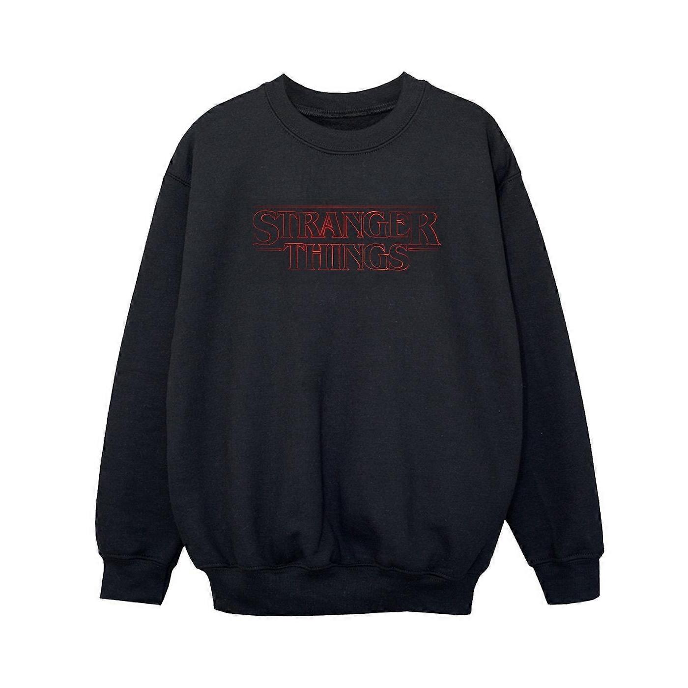 Netflix Boys Stranger Things Glow Logo Tröja