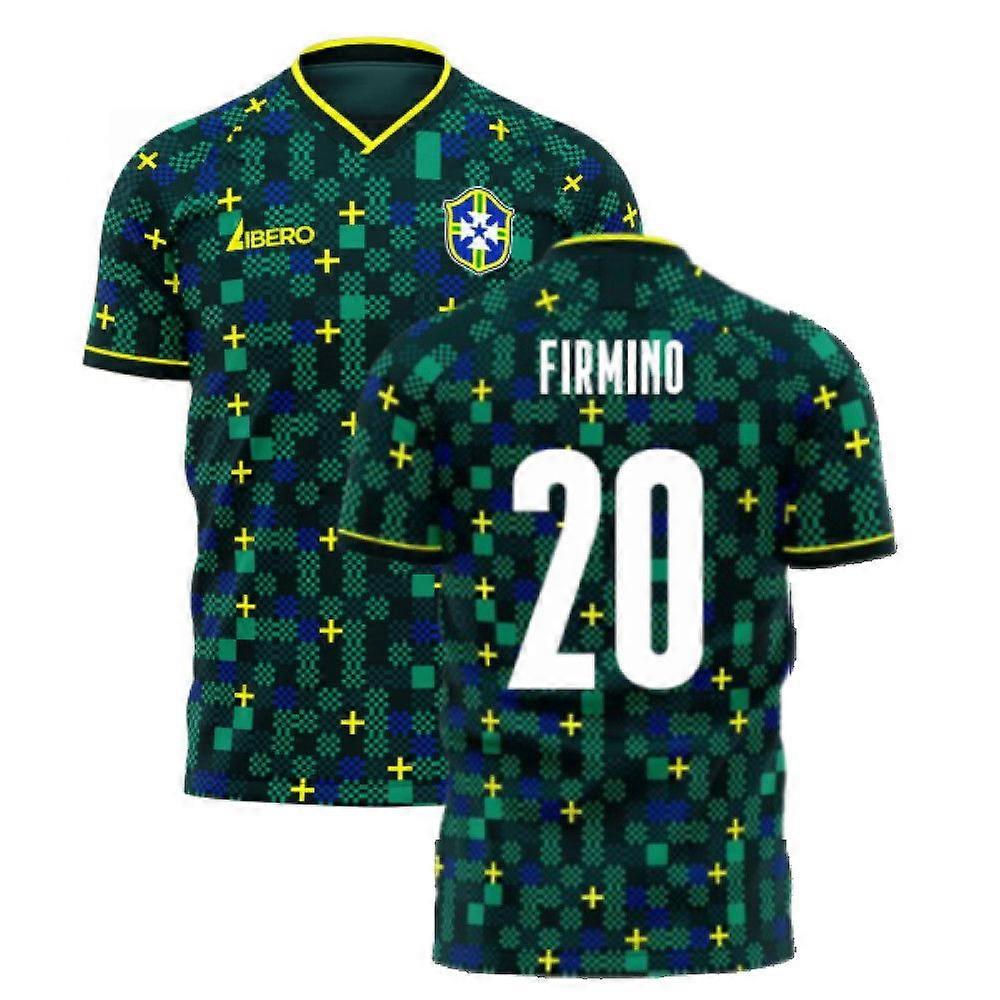  Brazil 2025-2026 Third Concept Football Kit (Libero) (FIRMINO 20)