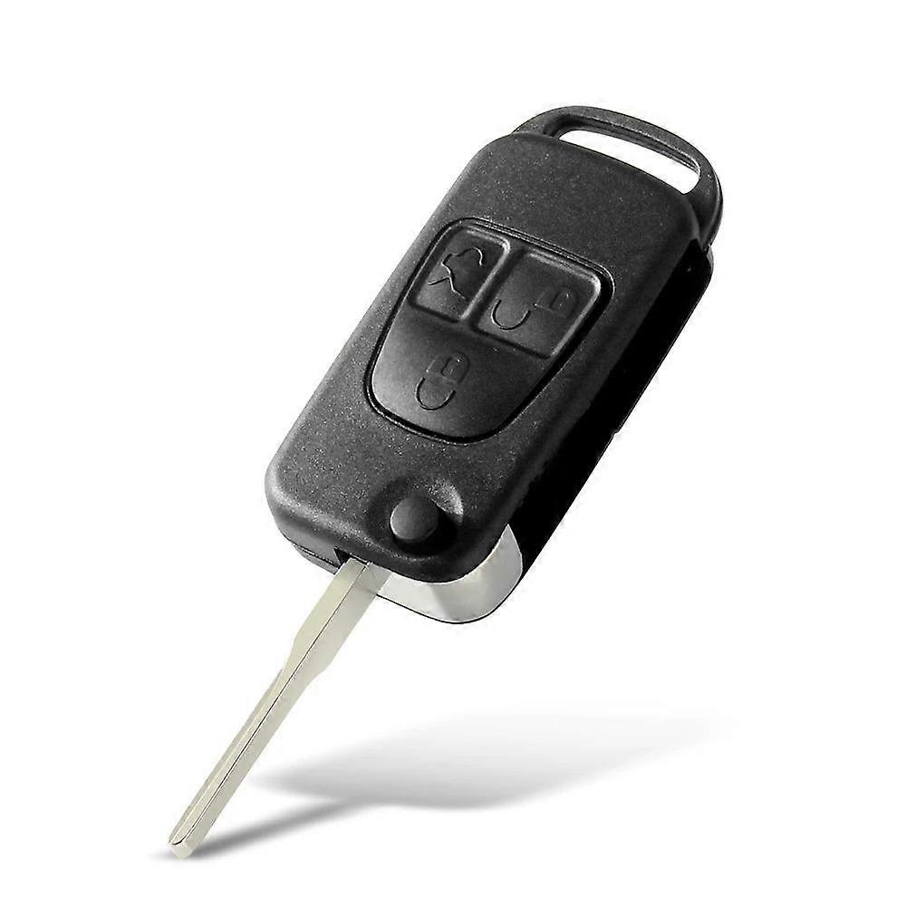 For Mercedes-Benz Car Remote Key Shell Without Light / Small Key Blank 3 Buttons
