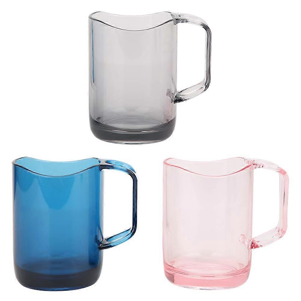 Toothbrush Holder with Handle and Thickened Cup Set for Bathroom, Fast Drainage, Durable PS