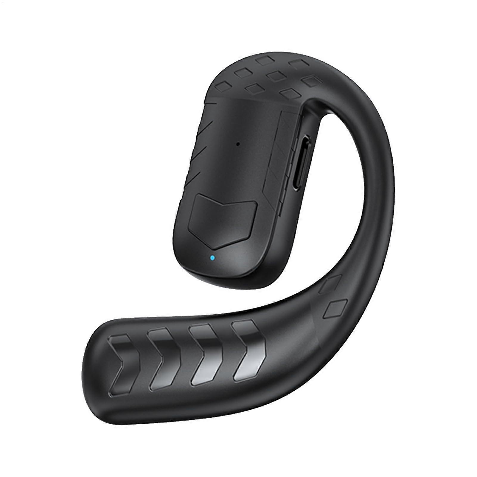 Bluetooth Headset with Noise Cancelling, Single Ear Wireless Earpiece for Driving and Long Calls