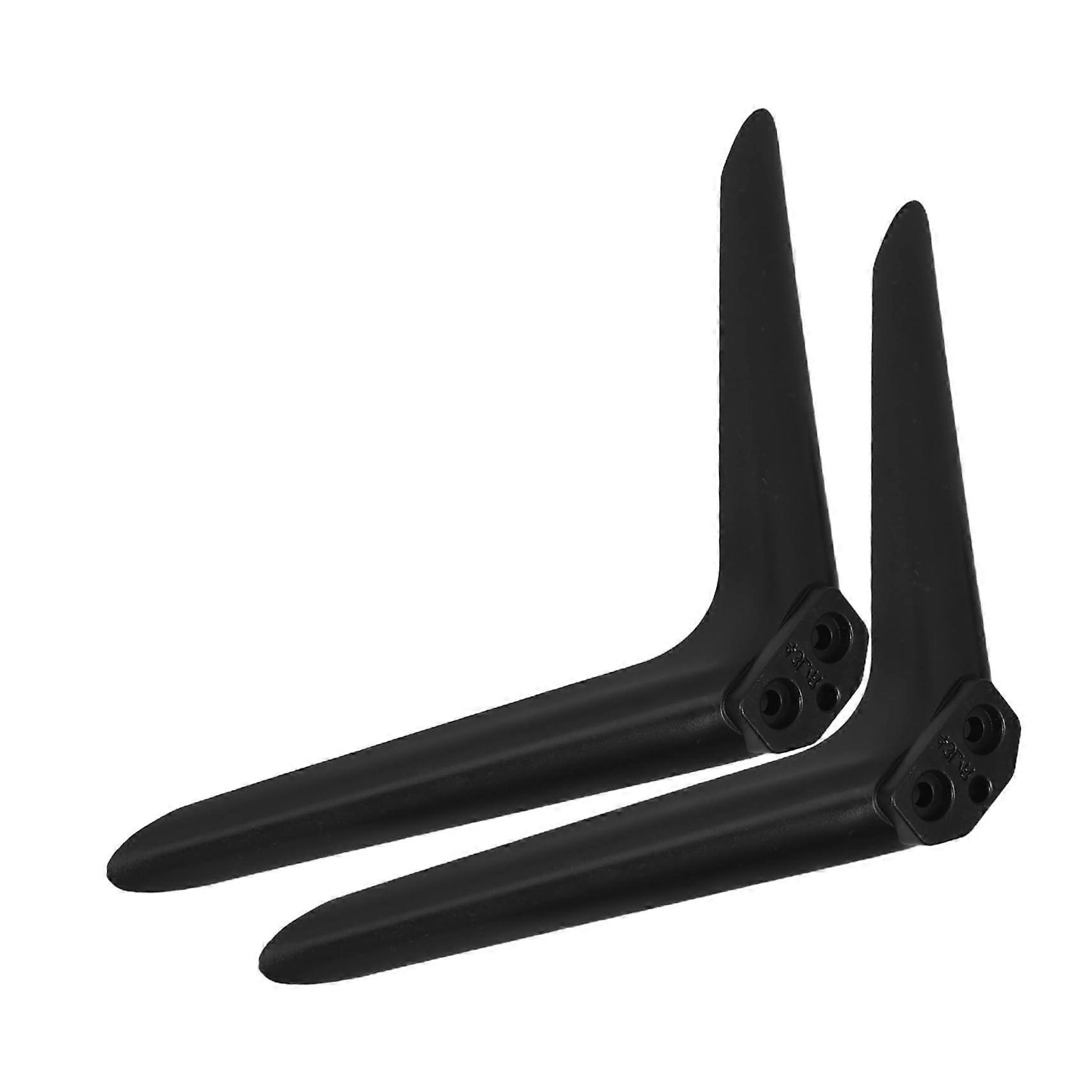 Universal TV Stand Base with Replacement Feet for Flat Screen TVs, Stable LowProfile Support