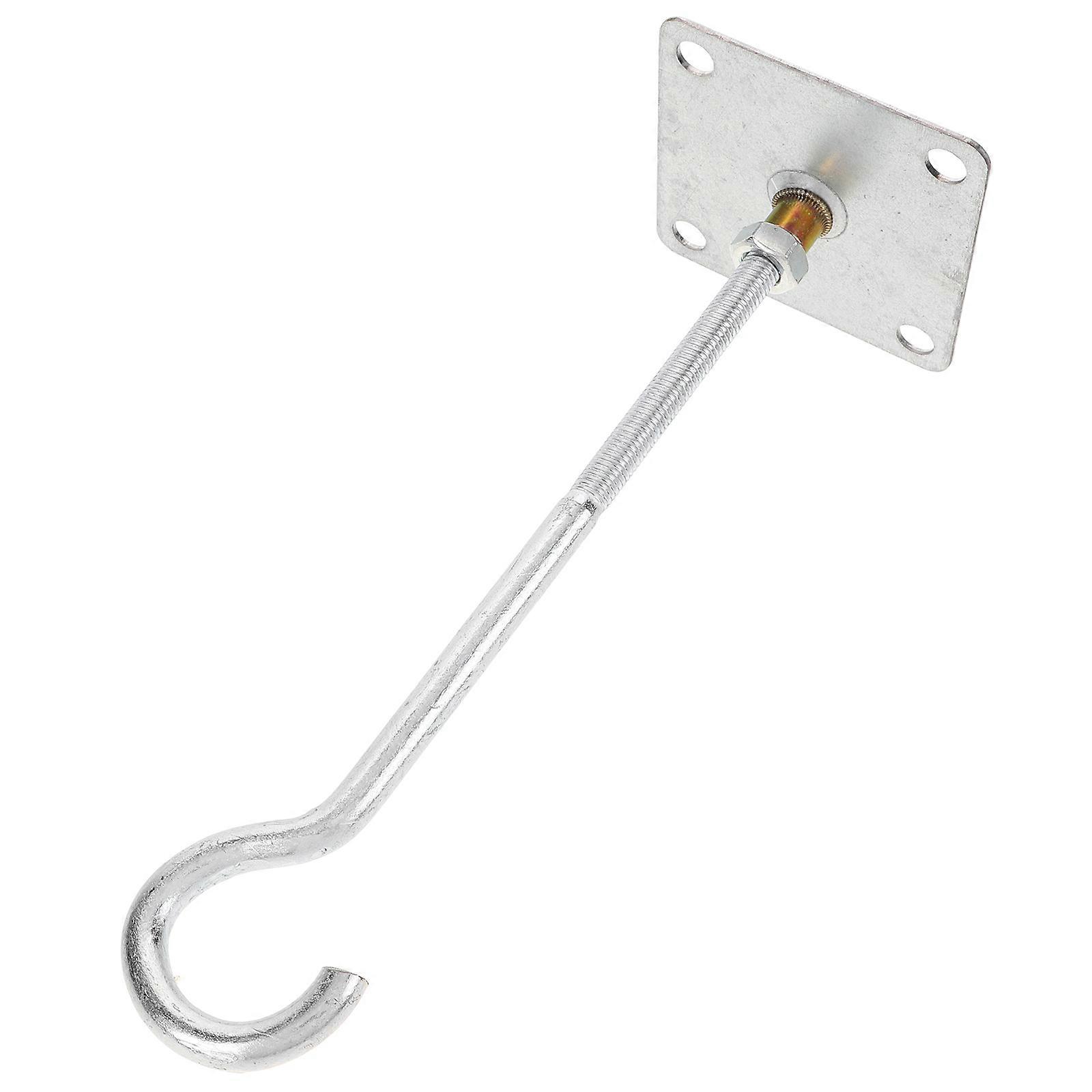 Ceiling Mount Hook Steel Hook for Fan Installation Silver