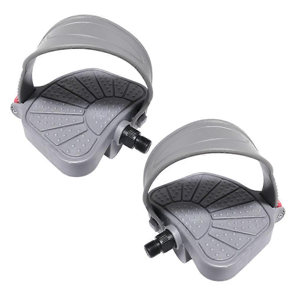 Indoor Exercise Bike Pedals Universal Plastic Set for Bicycle Use 1Set