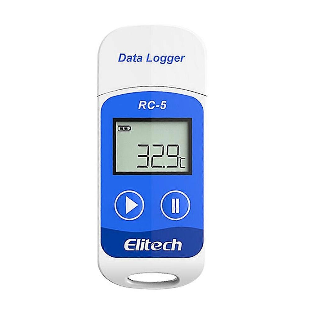 USB Temp Logger Digital Temperature Recorder for Recording Use 2Pcs Blue