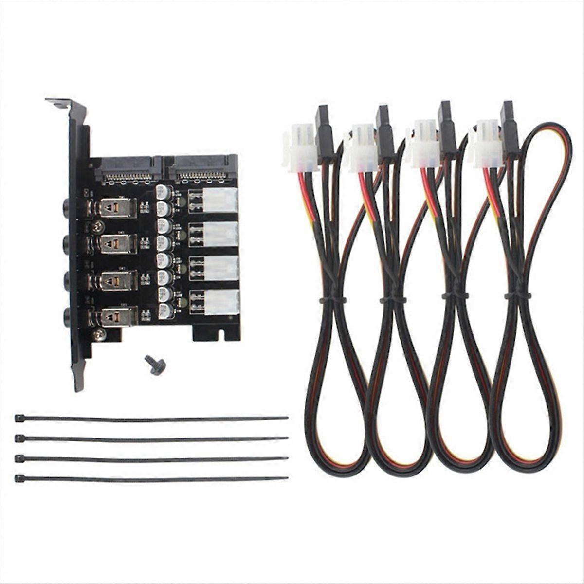 Dual Channel Hard Drive Controller Power Saving PCI Expansion Card