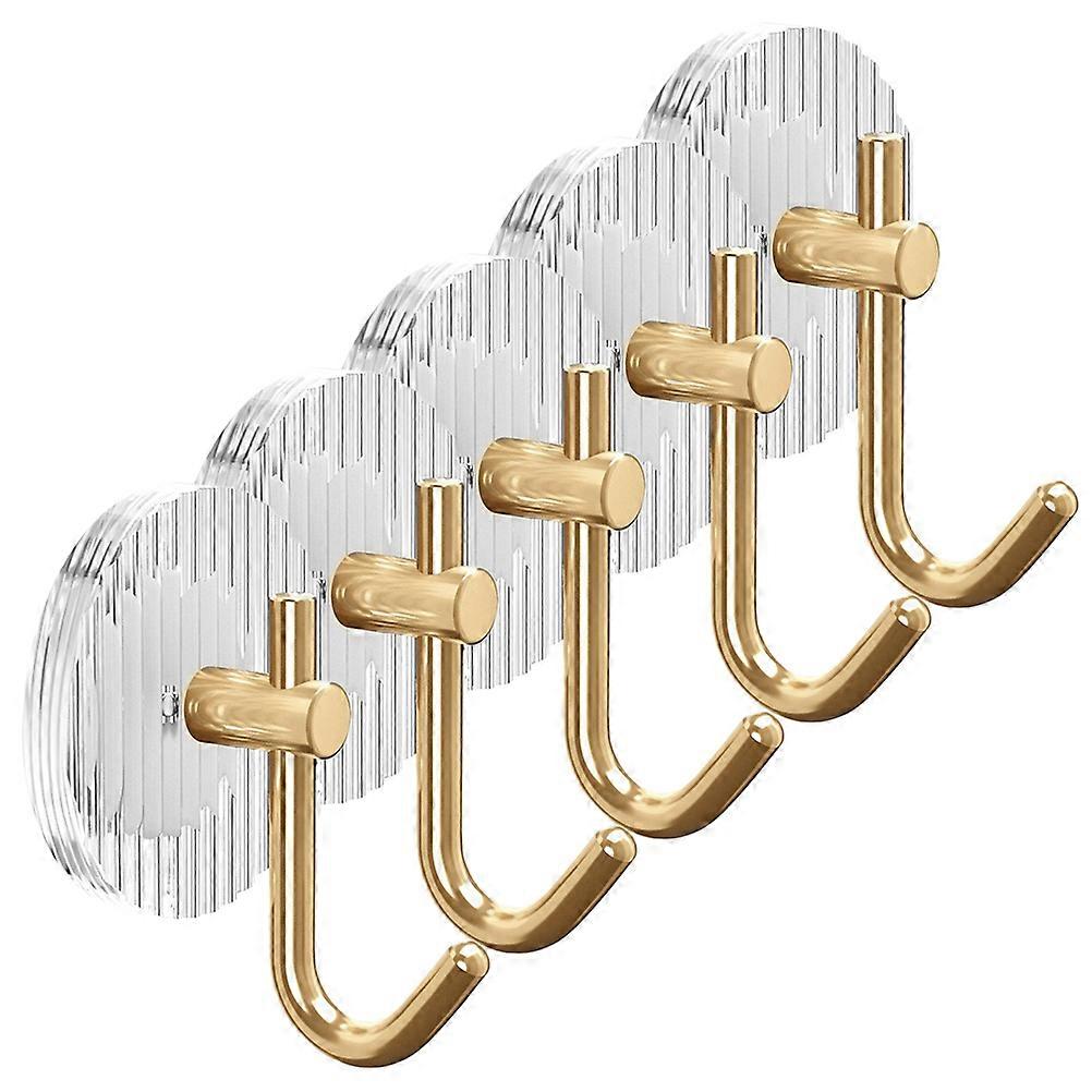 Heavy Duty Adhesive Wall Hooks Coat Hook for Storage 25Pcs Golden