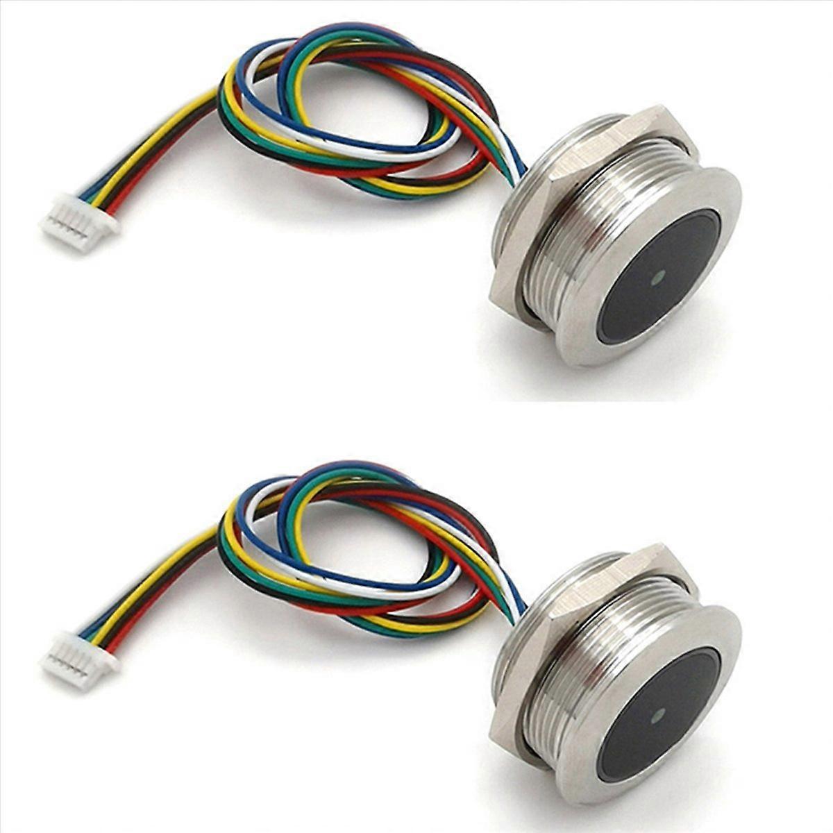2X GM861 Metal LED Control Ring Indicator Light UART Interface 1D/2D Bar Code QR Code Barcode Reader