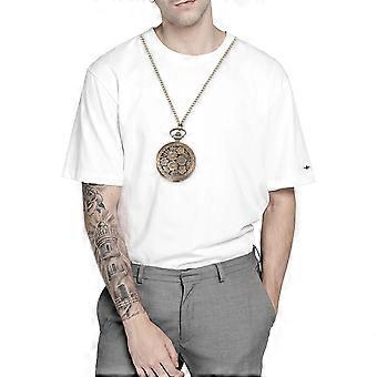 Quartz Pocket Watch Vintage Design Necklace Watch Special Occasions Silver 18.3×1.8×0.5in 1PC