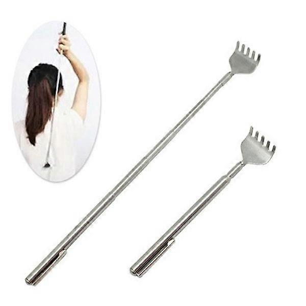 Telescopic Back Scratcher Silver