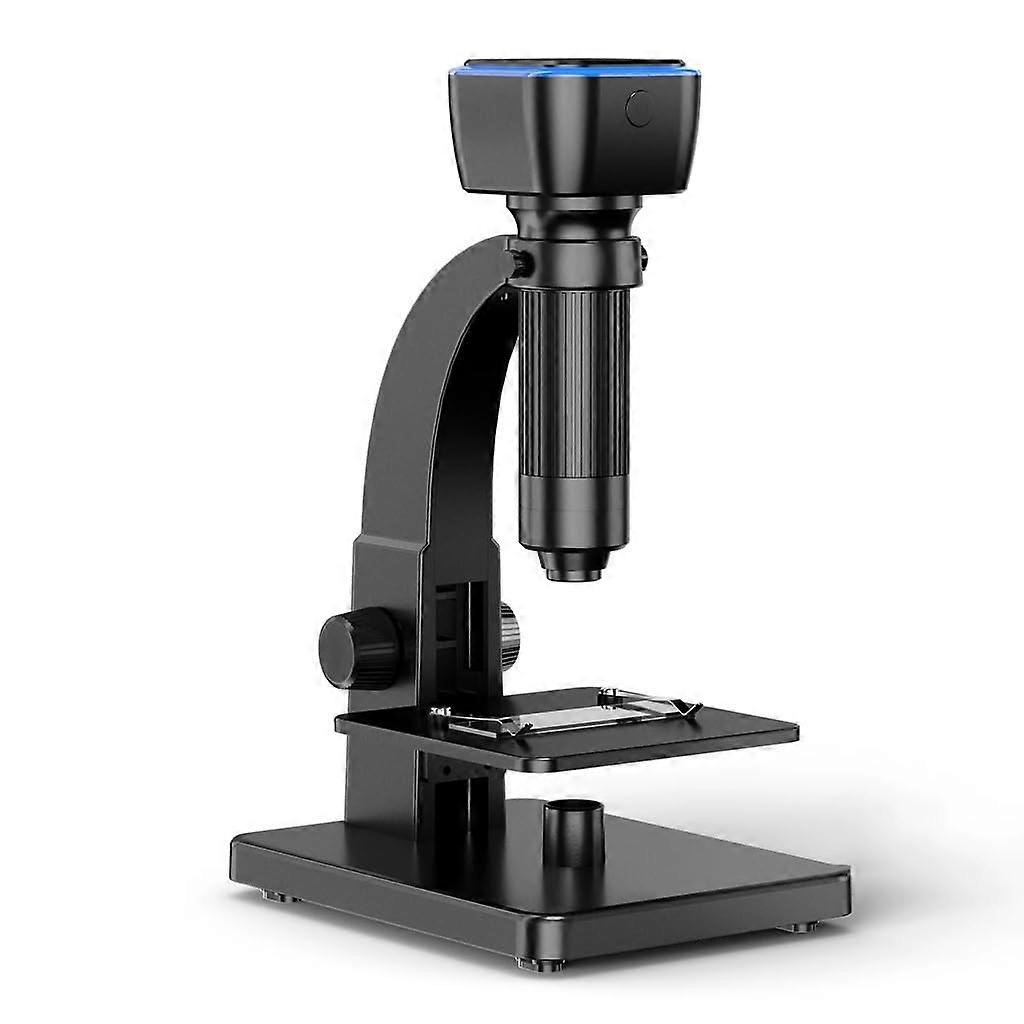 2000x Digital Microscope with Adjustable LED, Precise Focus and Touch Timer for Students and Lab