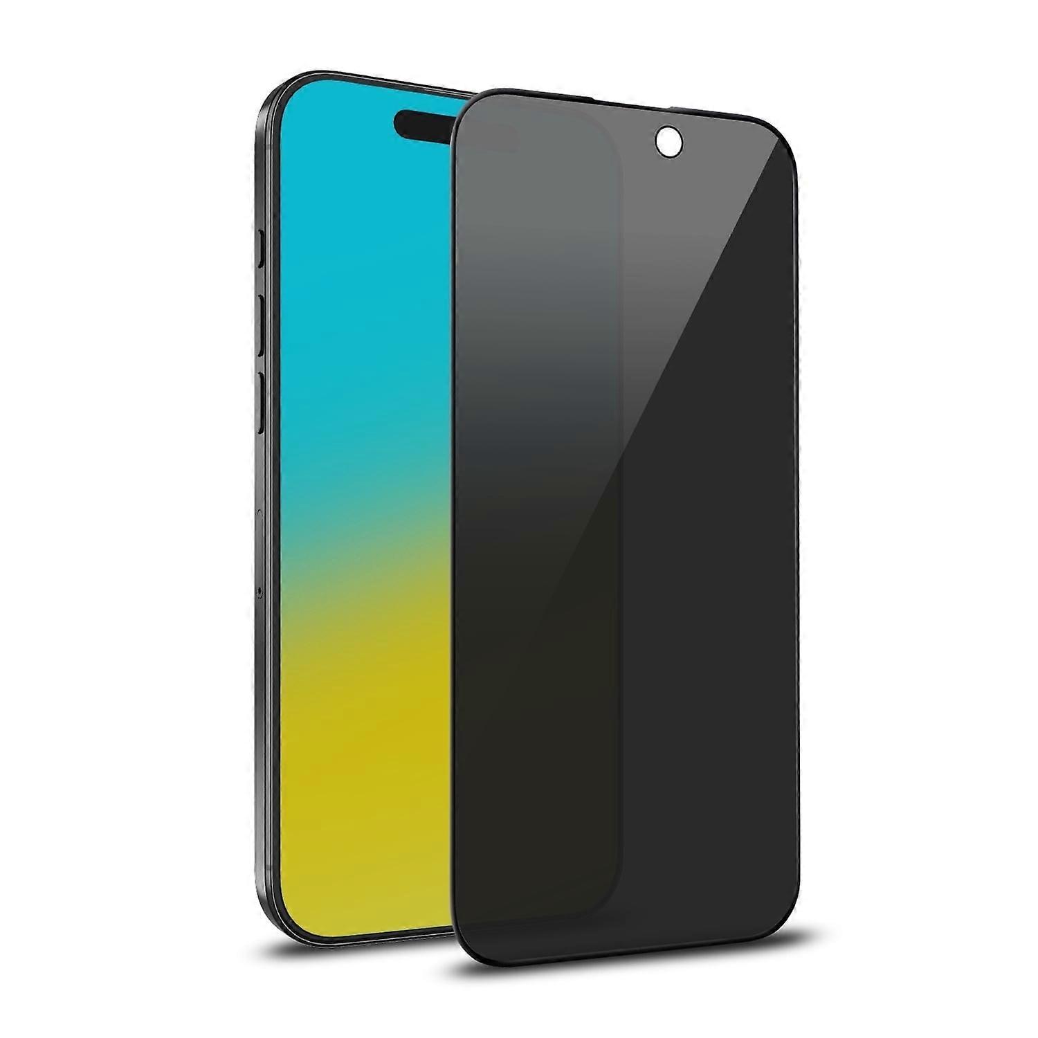 Privacy Full Coverage Tempered Glass Screen Protector for compatible with Apple compatible with iPhone 16 Pro Max - Black