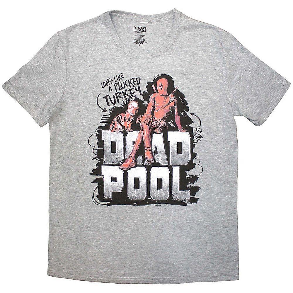 Deadpool Plucked Turkey Logo T Shirt