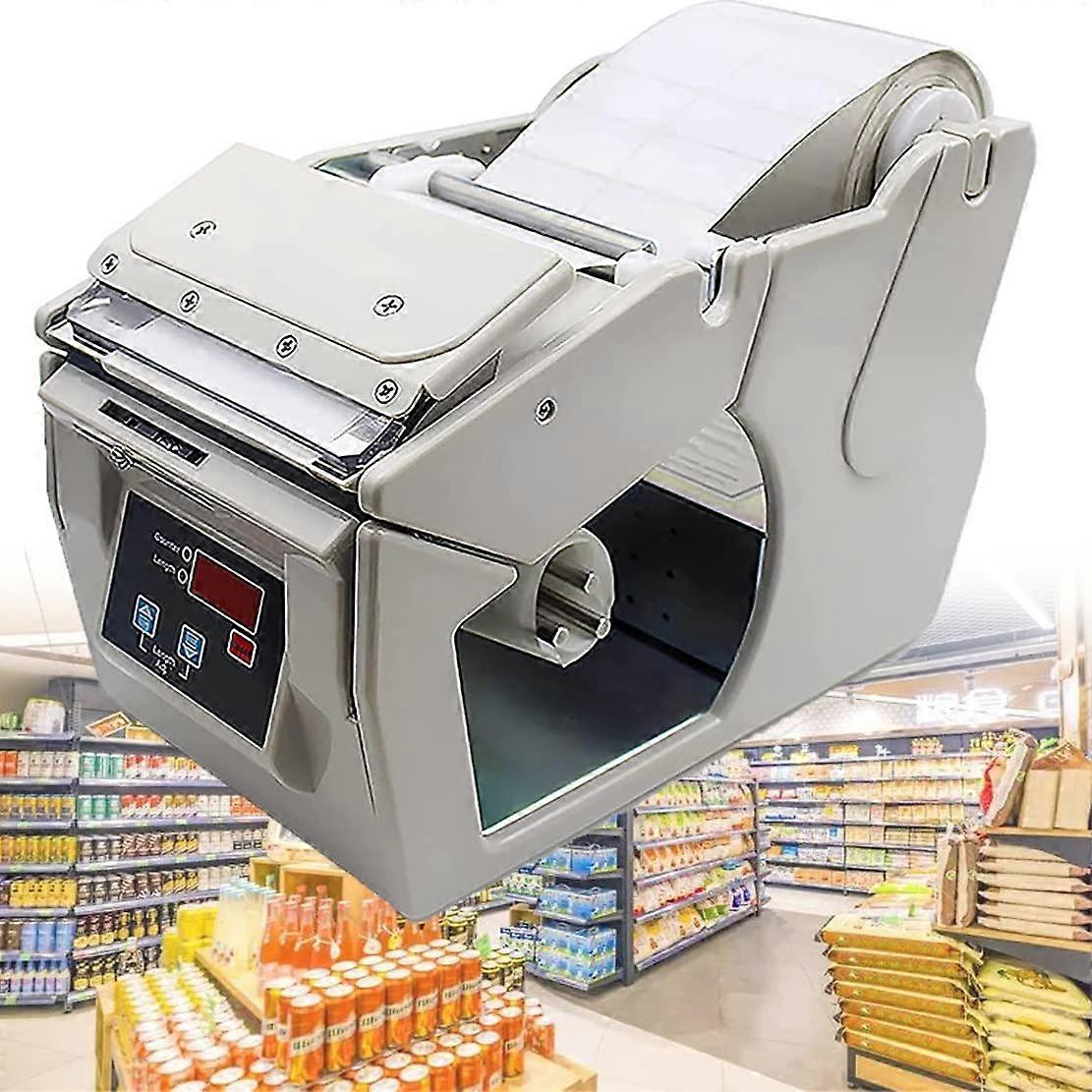 Automatic Label Dispenser Machine with Adjustable Speed, Digital Counter, MultiLine Support