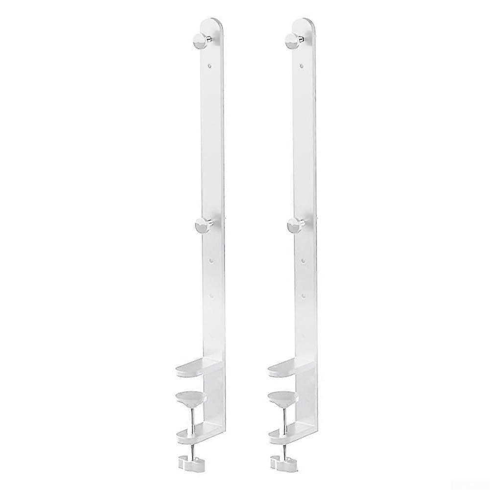 2Pcs Pegboard Desk Clamp Brackets for Secure Mounting, Quick Install, Versatile Desk Edge Use