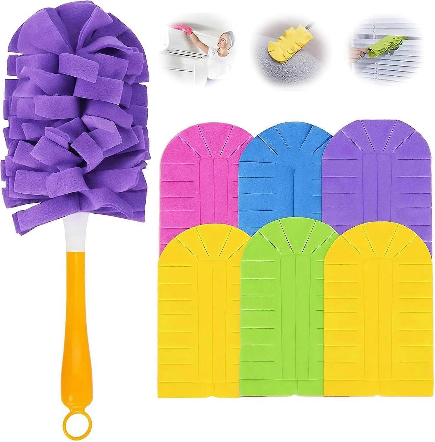 360° Electrostatic Dusters Refills, Washable & Reusable Microfiber, Multi-Surface Cleaning Tool for Home & Blinds, Compatible with Electrostatic