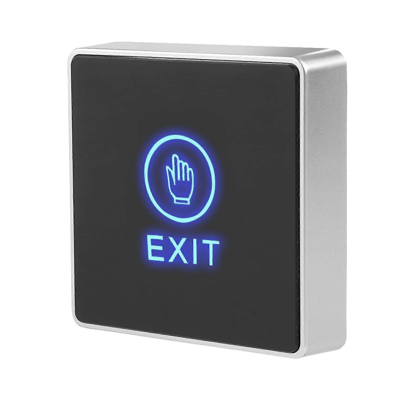 Touch Exit Button with LED Light, Compact Door Access Control Switch Panel for Home Use