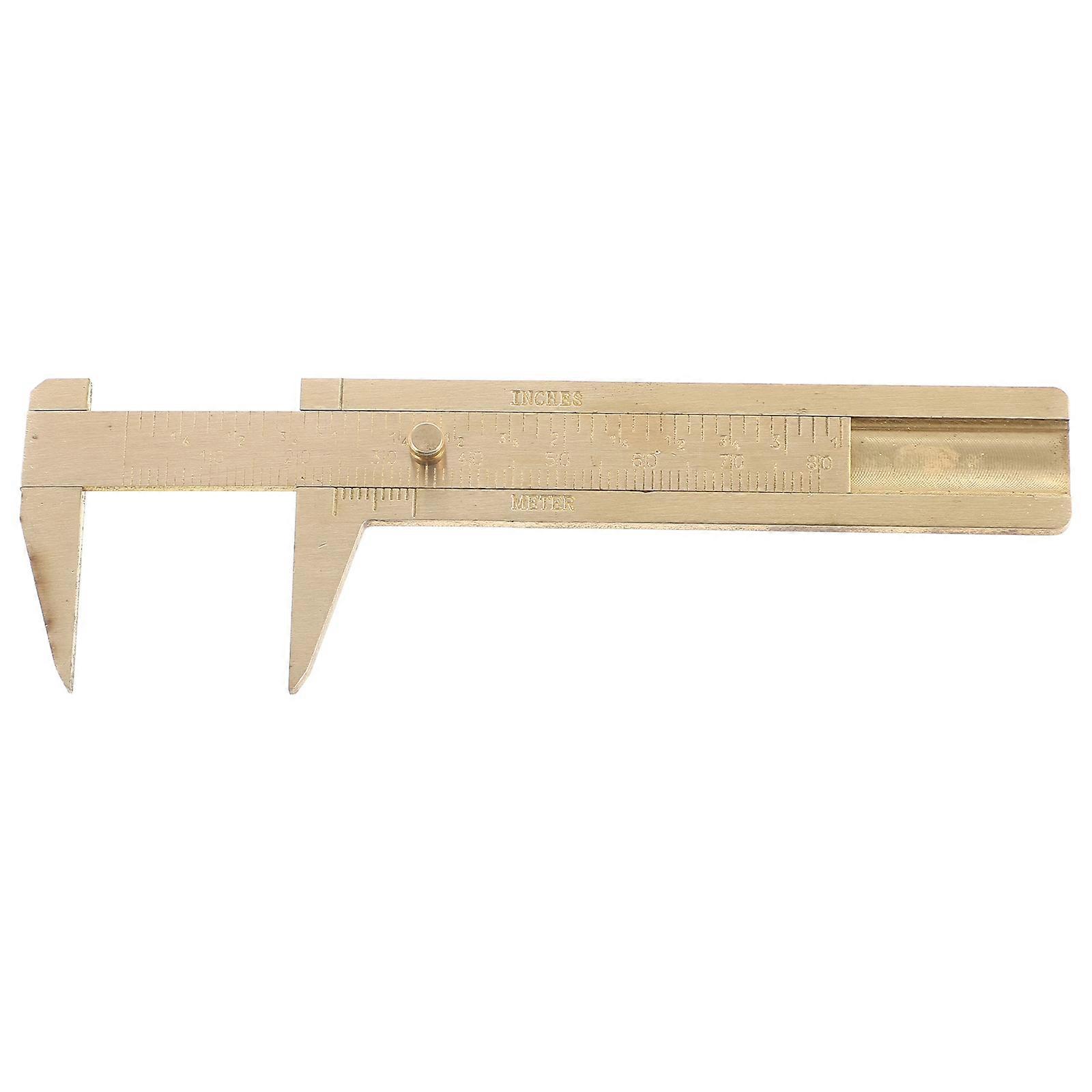 Copper Ring Size Gauge Multi-Function Ruler with Double Scale for Measurement