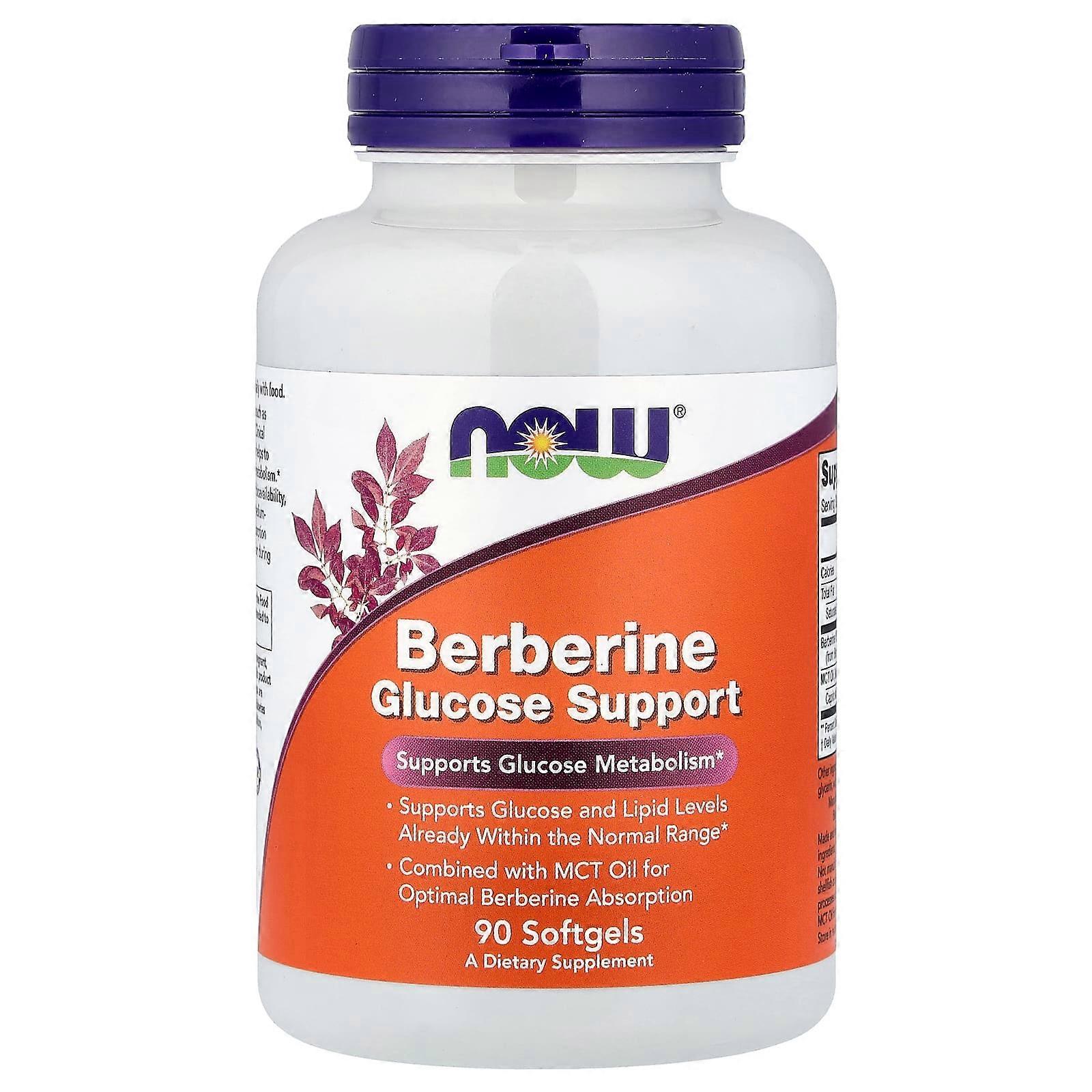 Now Foods, Berberine Glucose Support, 90 Softgels