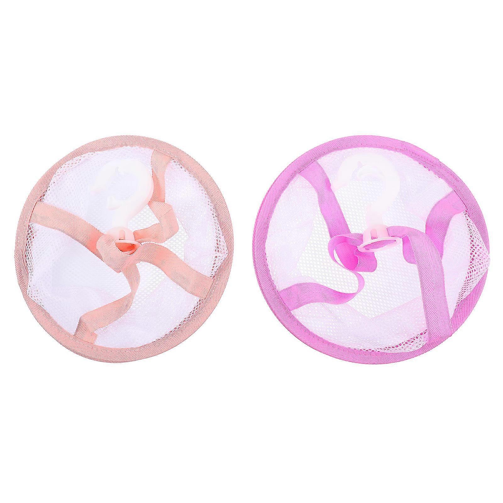 Makeup Puff Drying Basket for Storage Use with 10Pcs Pink Drying Nets