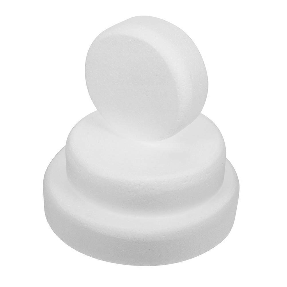 3Pcs Round Foam Cake Dummy Cake Model Baking Cake Model Cake Dummy Model