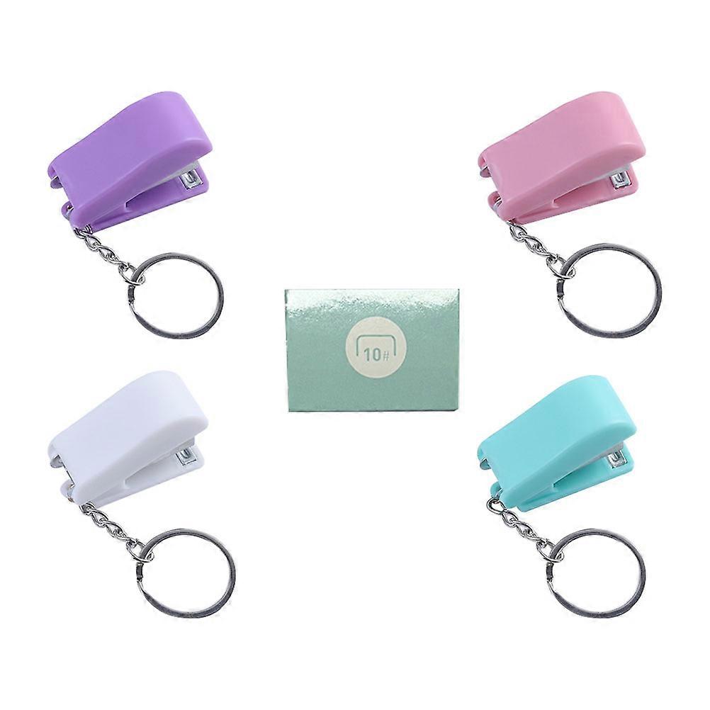 Small Stapler Keychain Stapler Binding Tool 1Set for Office