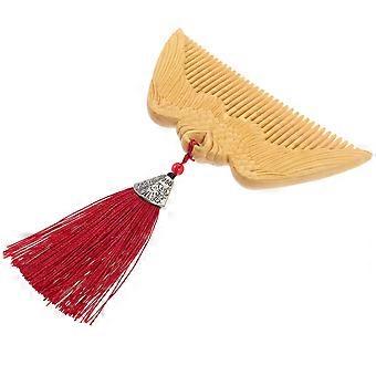 Wooden Small Comb Anti-Static Fine Tooth Comb for Women Portable Use