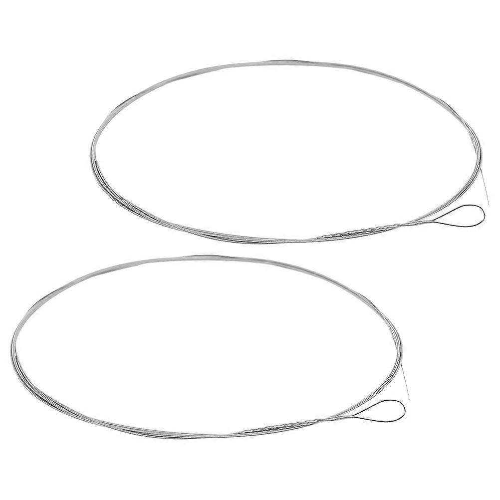 Dulcimer String Metal Dulcimer Strings for Replacement 2Pcs Silver Steel