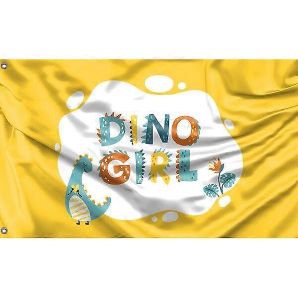 Dino Girl Flag A2211