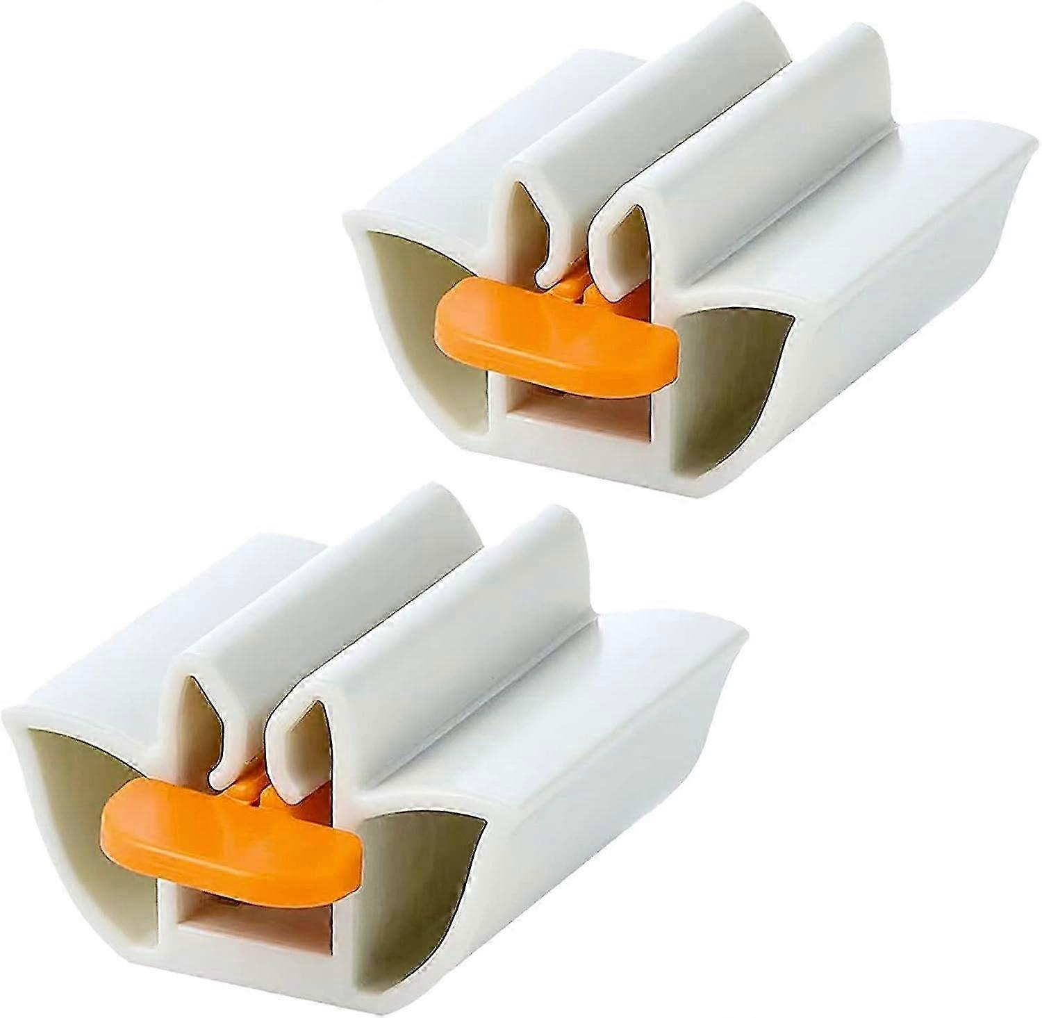 Paquete de 2 dispensadores de pasta de dientes de plástico, dispensador de tubo de pasta de dientes cuadrado, dispensador de pasta de dientes giratorio WY-26
