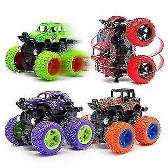 Big Wheel Monster Truck Diecast Car with 360 Degree Flipping Action, Inertia Powered
