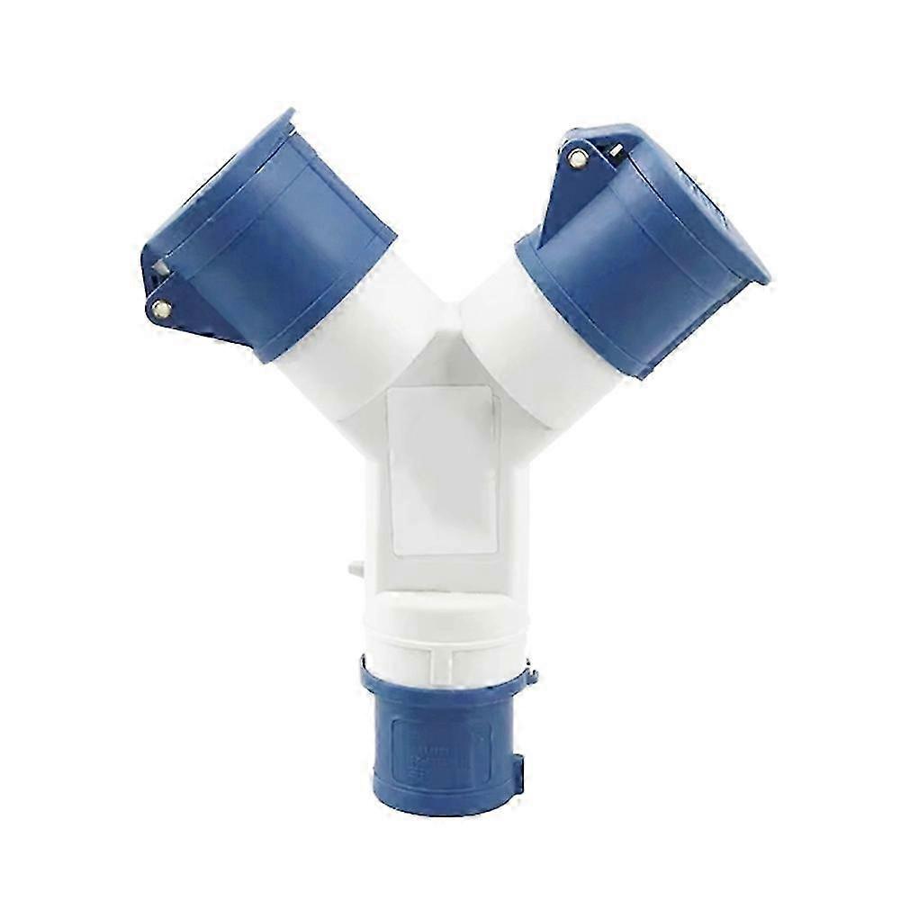 Y-Type Industrial Plug IP44 Waterproof 3Pin 16A Multi-Function Two-Way Connector Branch Socket Three-Phase Power