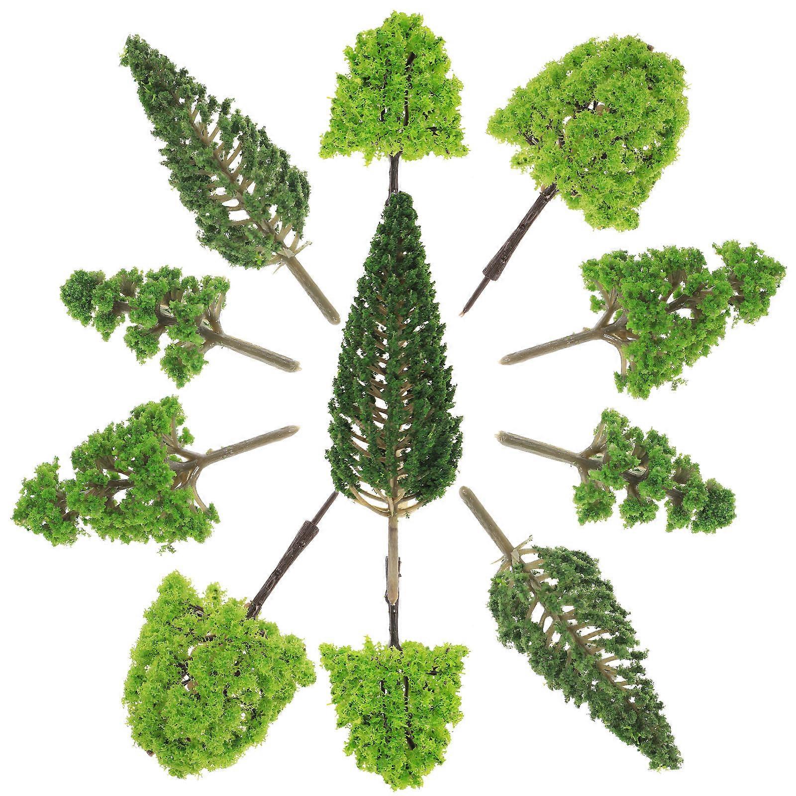 Green Model Tree Artificial Tree Model for DIY Use 30Pcs Pack