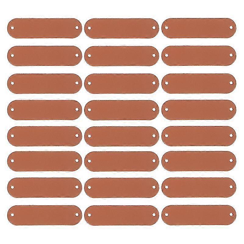 100pcs Handmade Pu Leather Tag