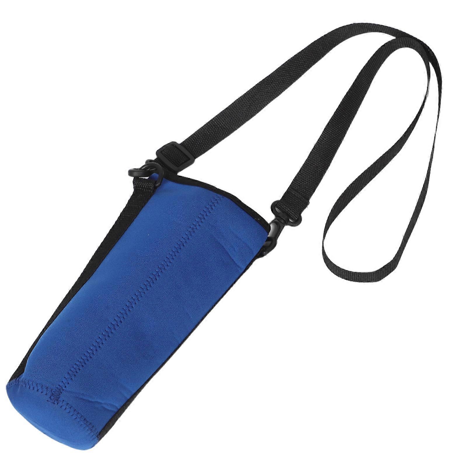 Porte-bouteille d’eau : sac/support de bouteille d’eau isolé avec sangle réglable - Pochette à bandoulière résistante à l’eau pour la marche, la randonnée, le camping, convient à 1200ml st