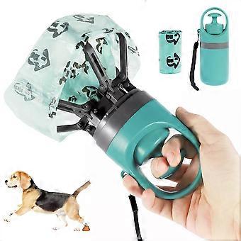 Portable Dog Pooper Scooper Outdoor Pet Poop Picker Tool With Waste bag