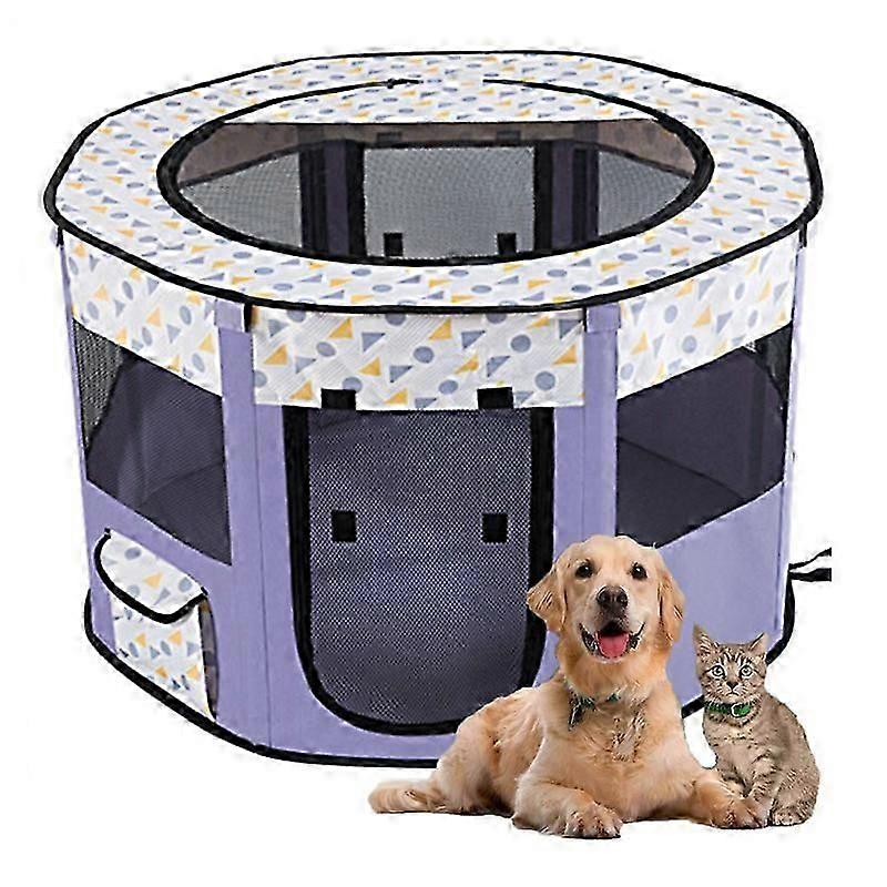 Portable Pet Playpen, Foldable Exercise Kennel Tent